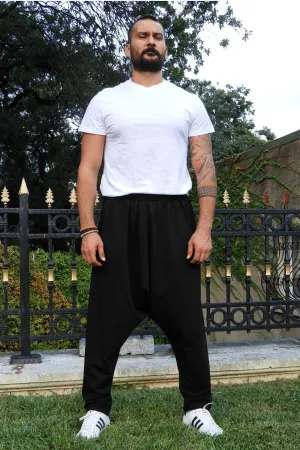 SNOW Men's Harem Pants For Winter (Black, Green)