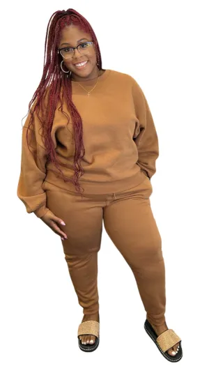 Sporty Curvy Jogger Set