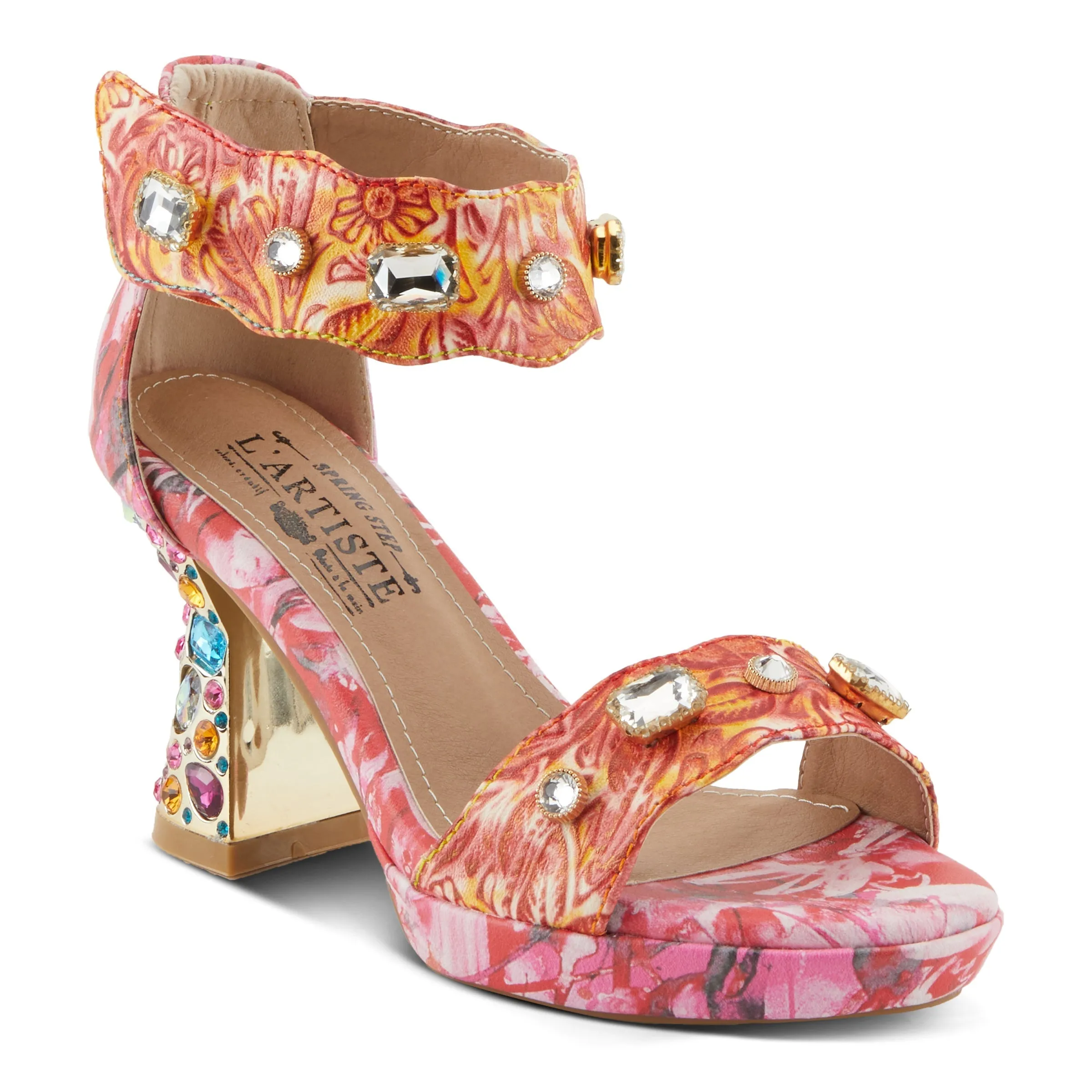 Spring Step Shoes  L'Artiste Jewell Closed Back Sandals Women's Leather