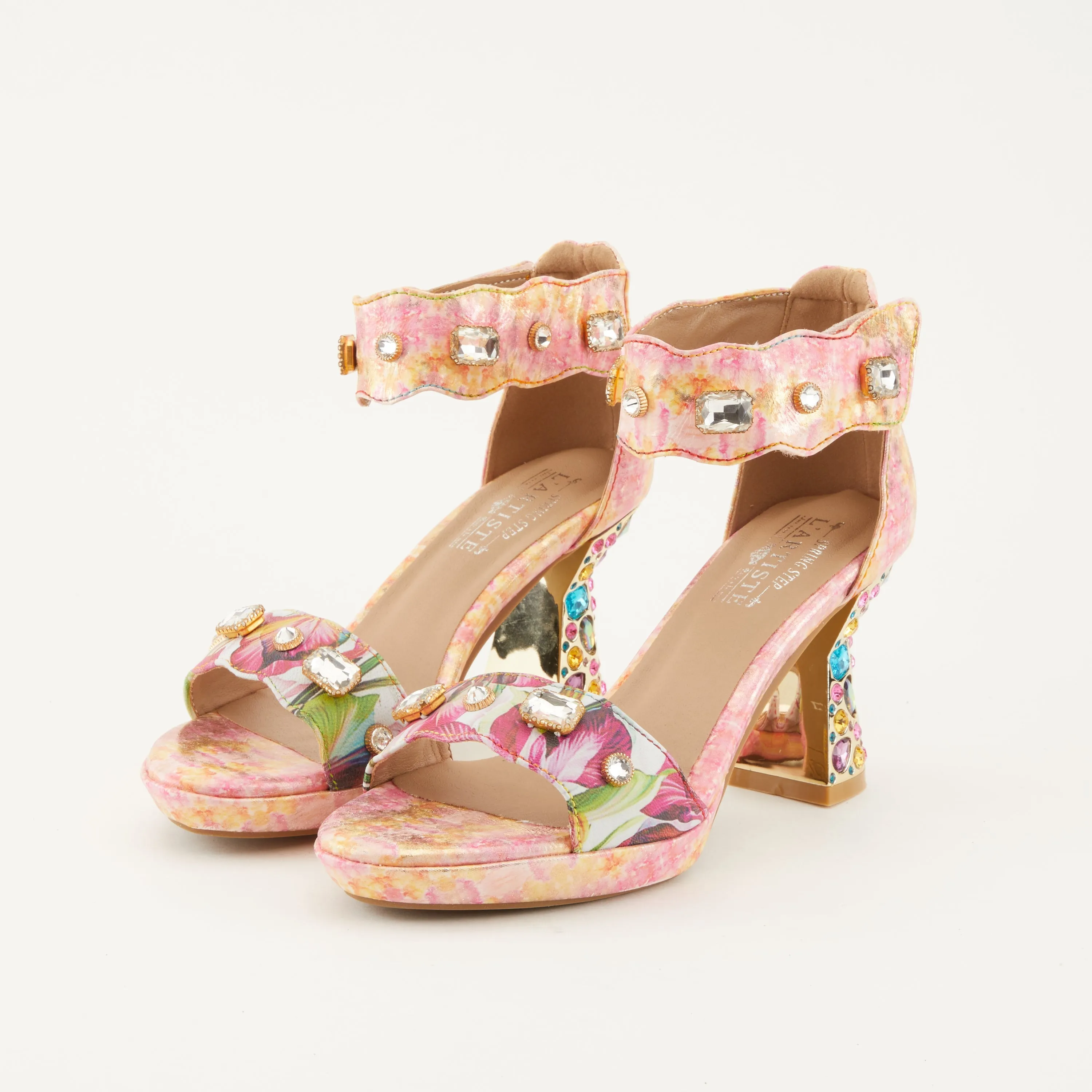 Spring Step Shoes  L'Artiste Jewell Closed Back Sandals Women's Leather