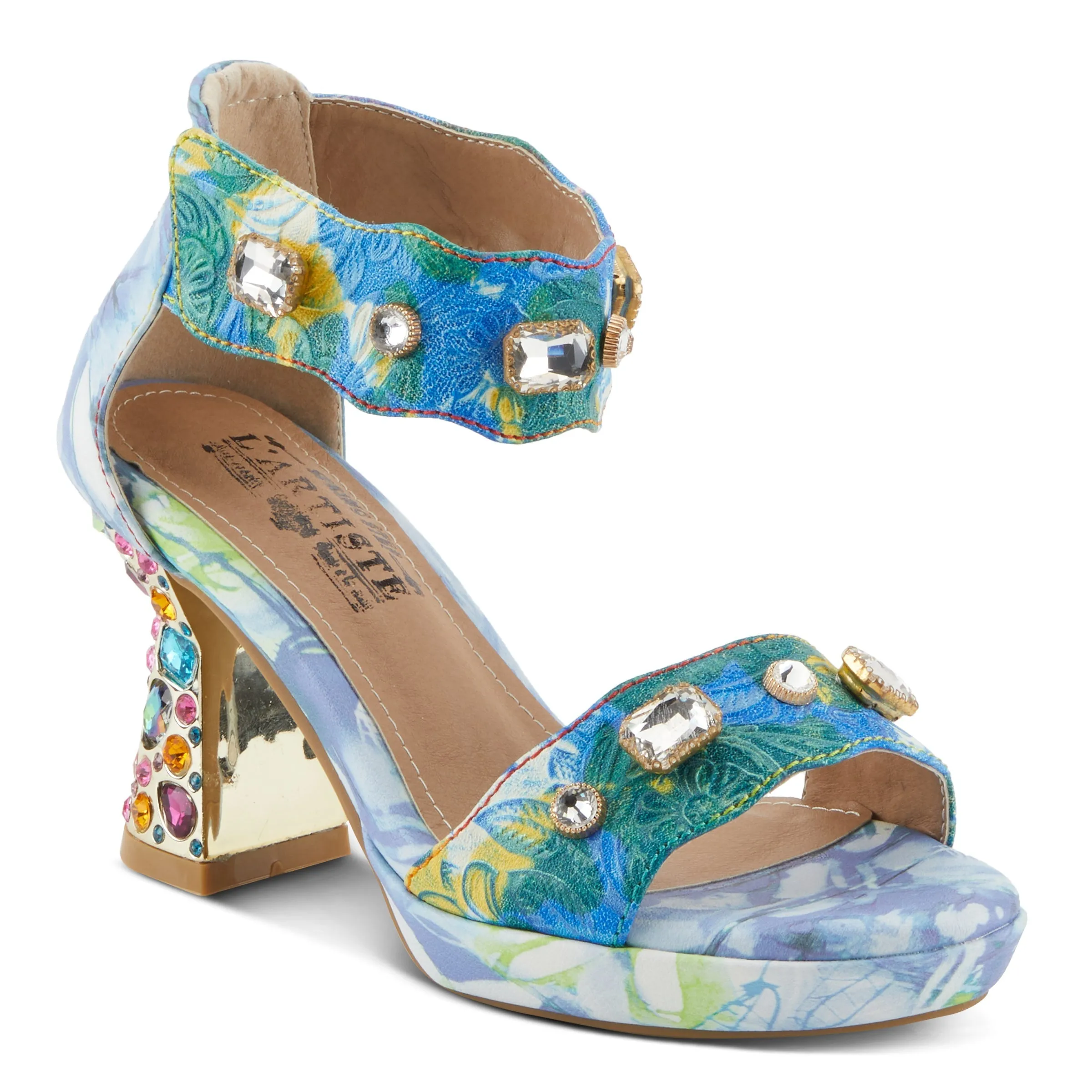 Spring Step Shoes  L'Artiste Jewell Closed Back Sandals Women's Leather