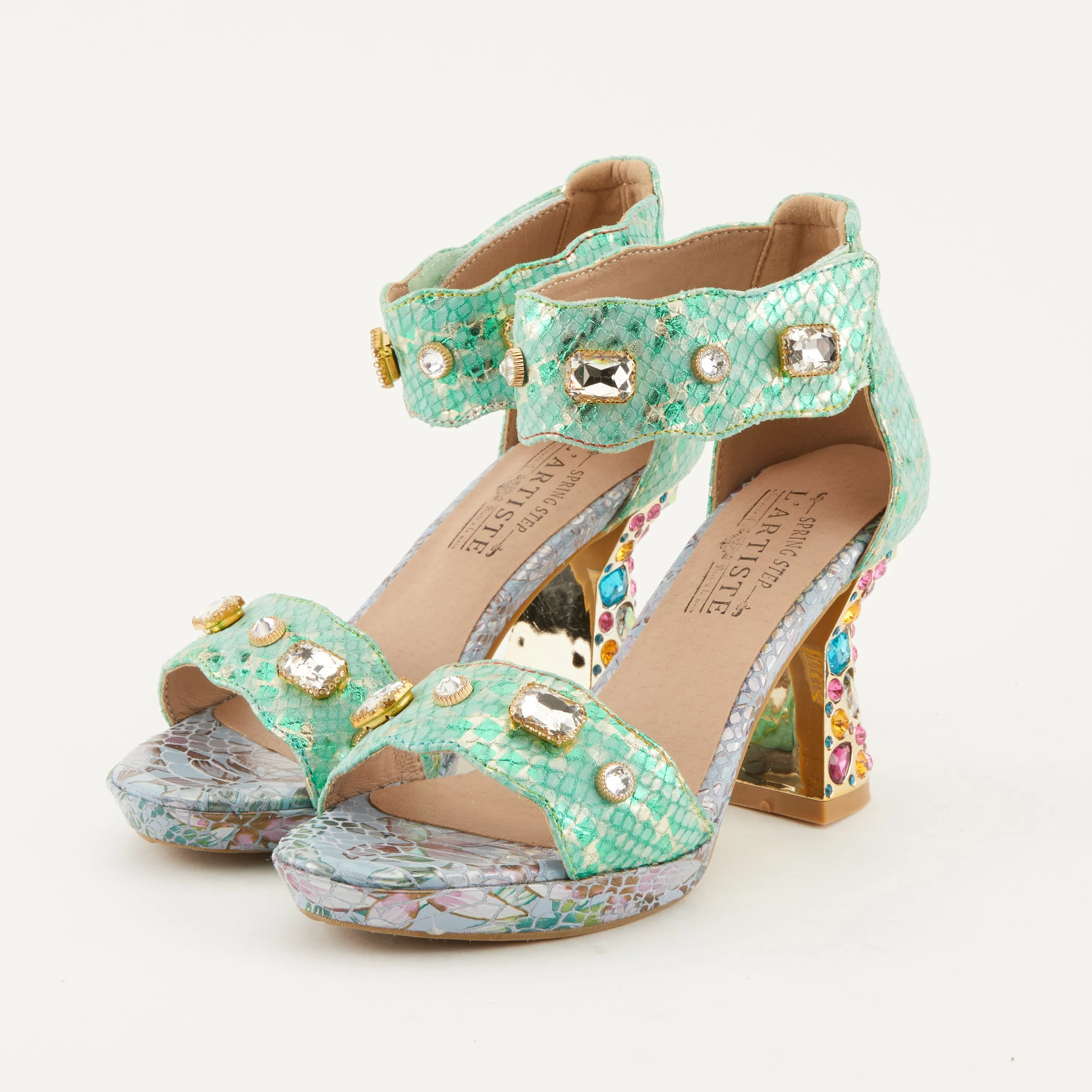 Spring Step Shoes  L'Artiste Jewell Closed Back Sandals Women's Leather