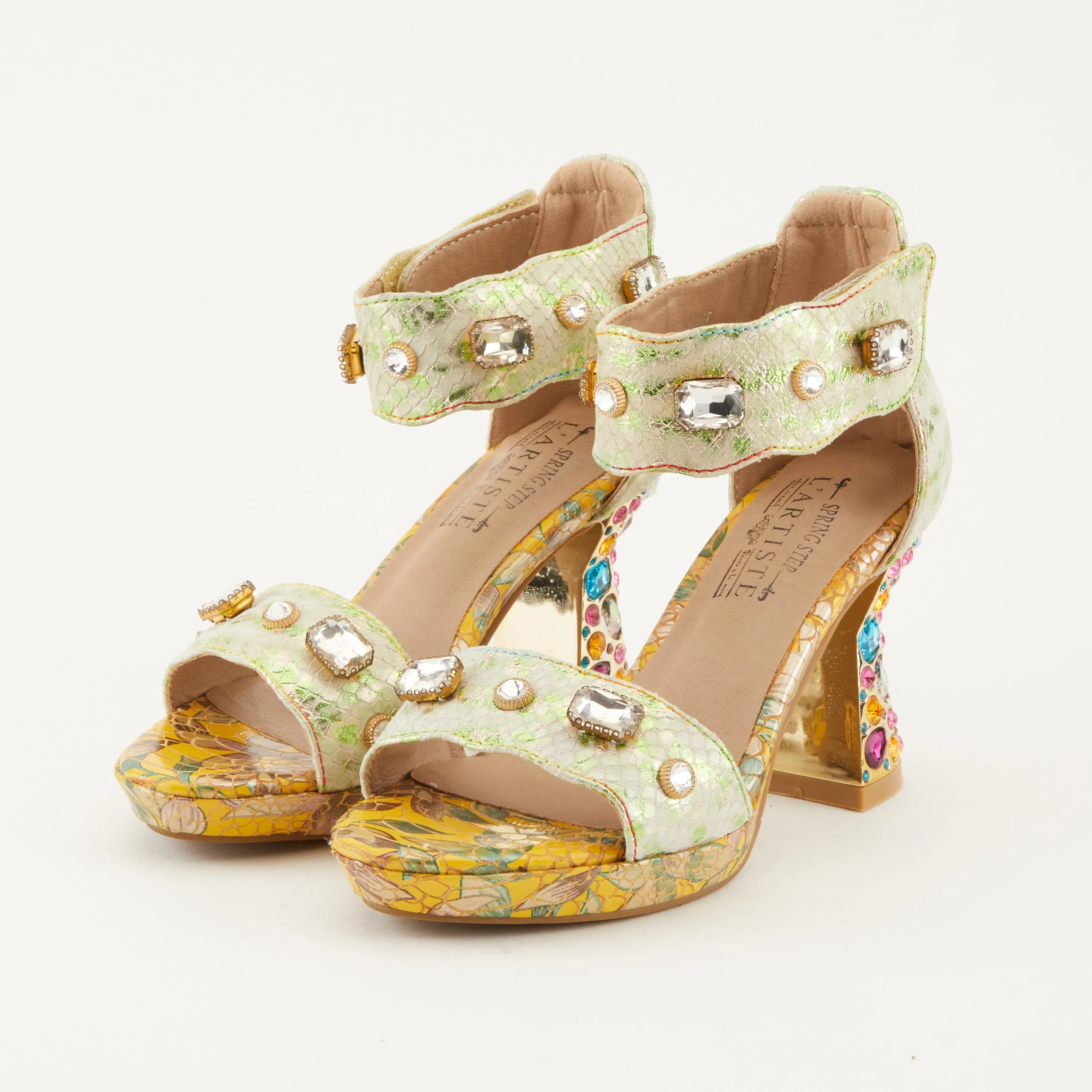 Spring Step Shoes  L'Artiste Jewell Closed Back Sandals Women's Leather