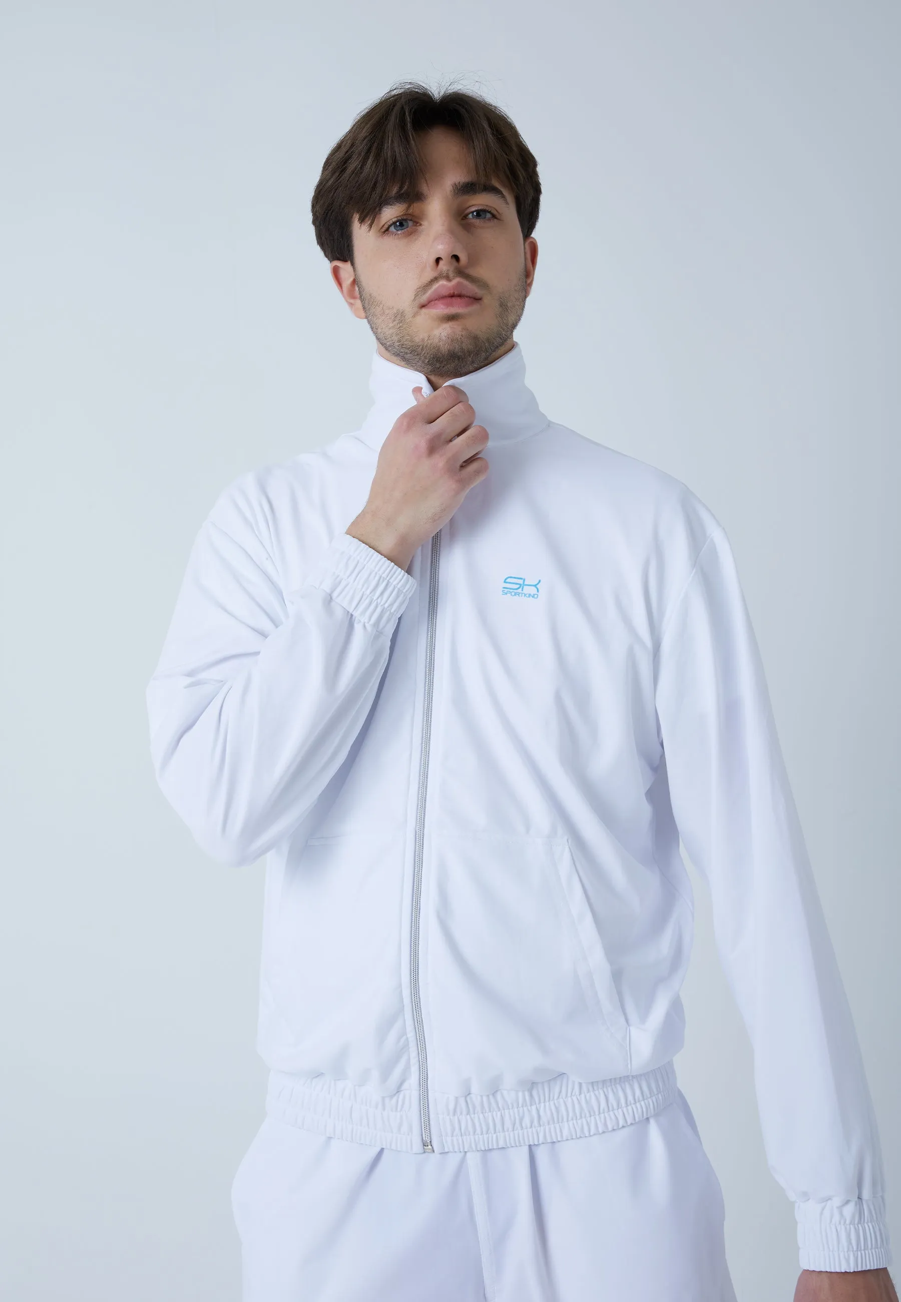 Tennis Court Joggingjacke, weiß