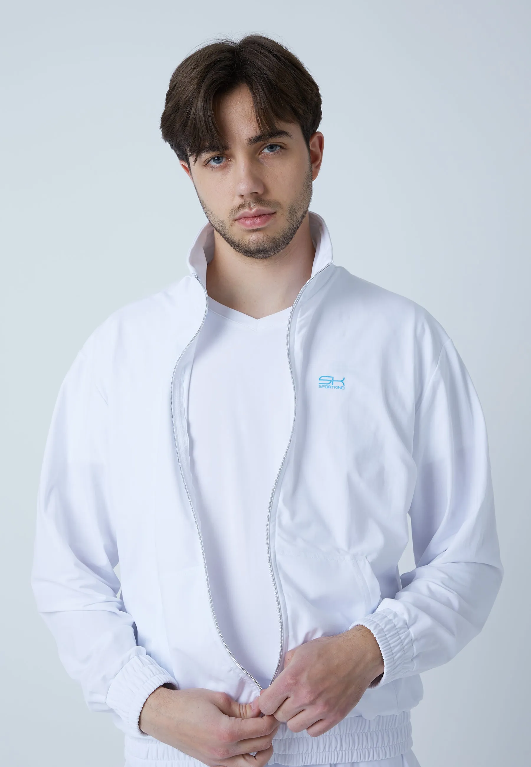 Tennis Court Joggingjacke, weiß