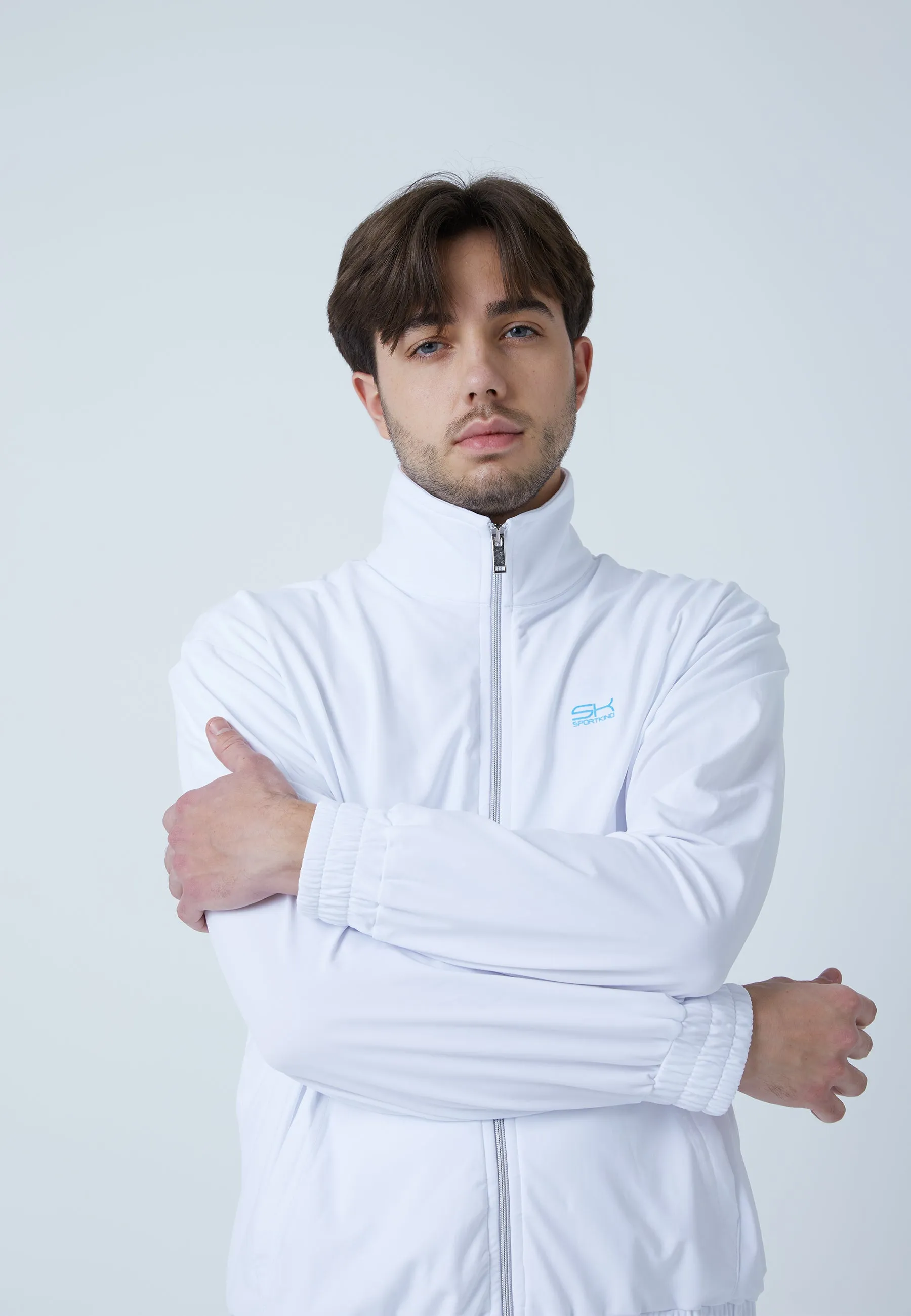 Tennis Court Joggingjacke, weiß