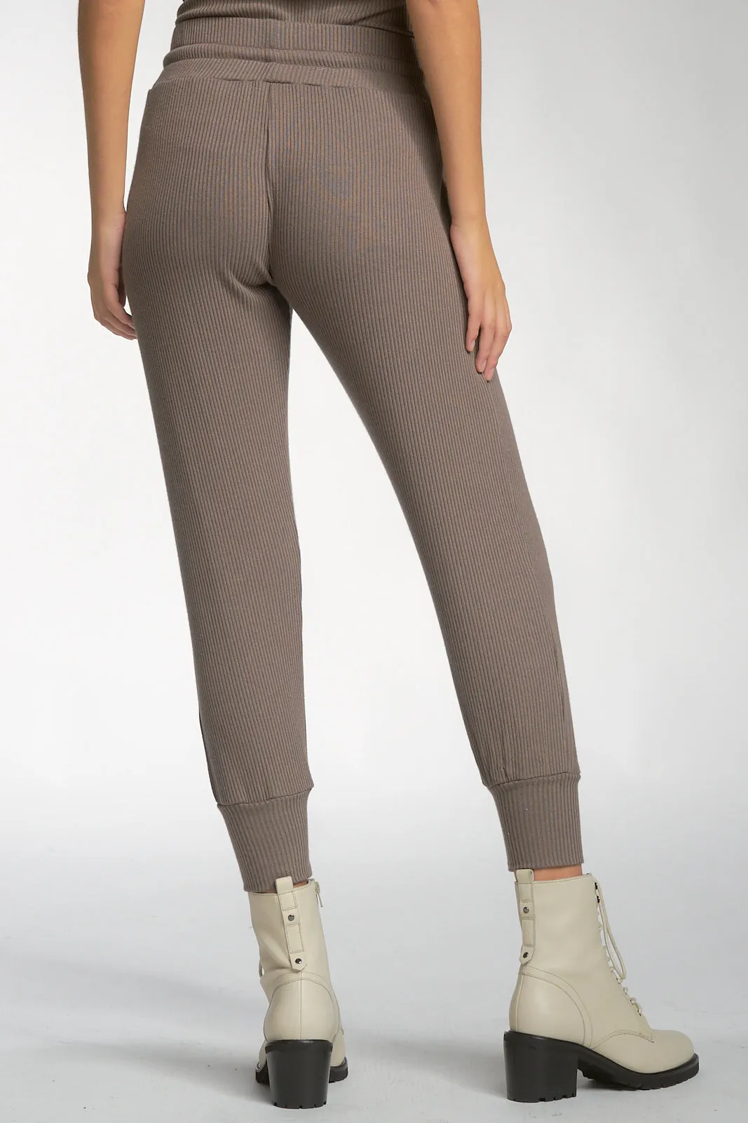 Thin Ribbed Jogger Pants