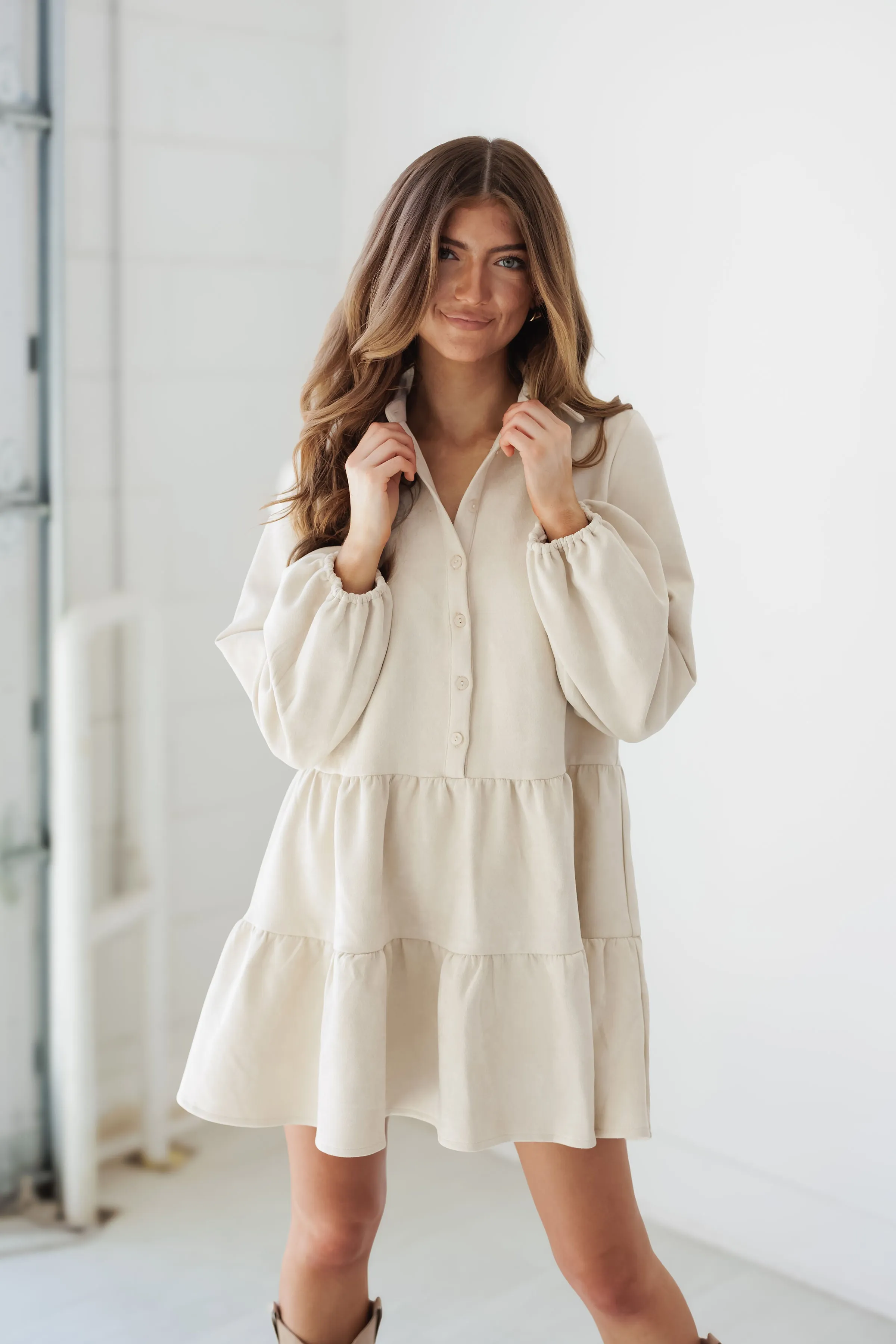 Tiana Mini Dress - Cream
