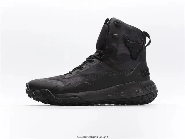 UNDER ARMOUR UA Project Rock Johnson HOVR Dawn Winter Outdoor Mens Training Shoes Bull's Head Waterproof Tactical Boots