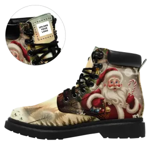 Unique Gift,Personalized Santa Claus Boots, Custom Christmas Decor Boots, Best Gift for the Season