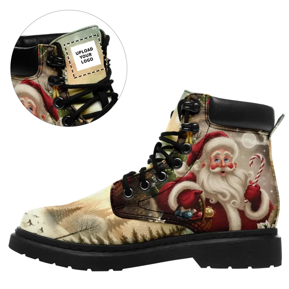 Unique Gift,Personalized Santa Claus Boots, Custom Christmas Decor Boots, Best Gift for the Season