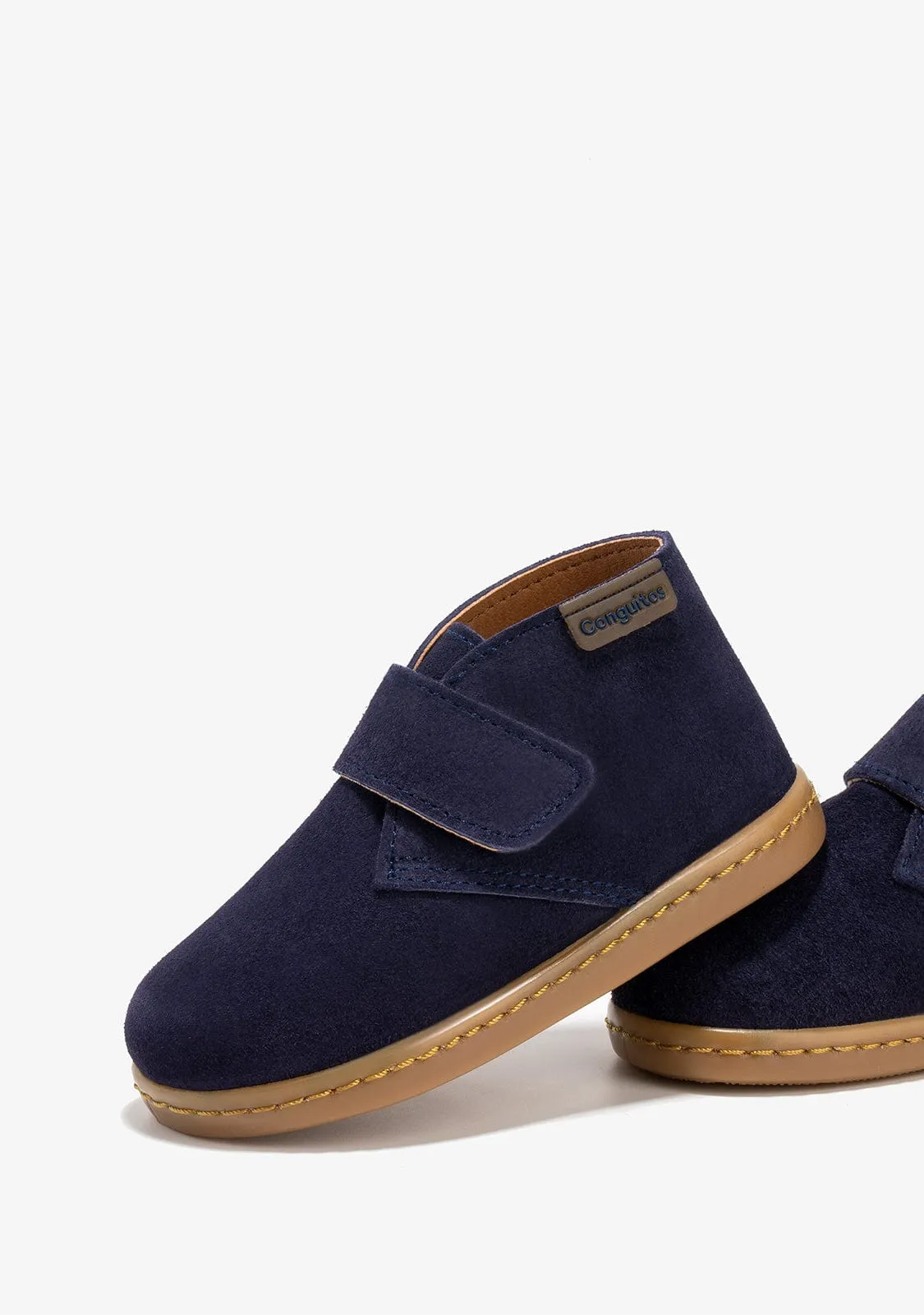 Unisex Navy Safari Ankle Boots