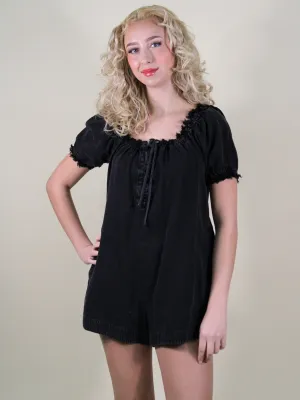 We The Free Daisy Denim Babydoll Romper