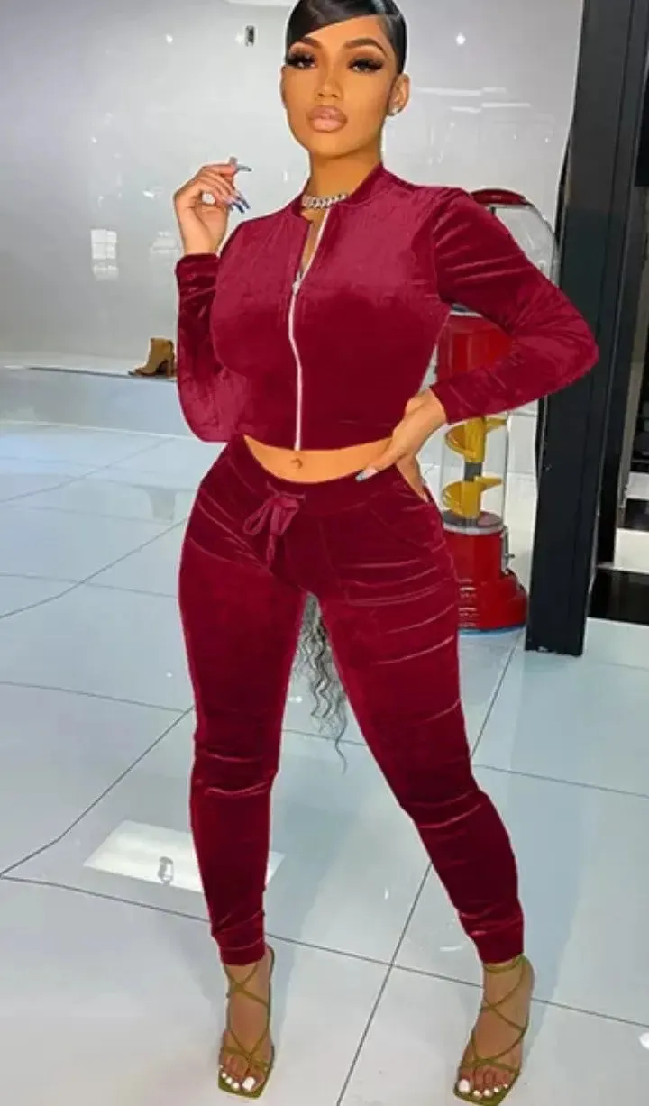 Women's Alexa Stop Playn With Me Velour
Set