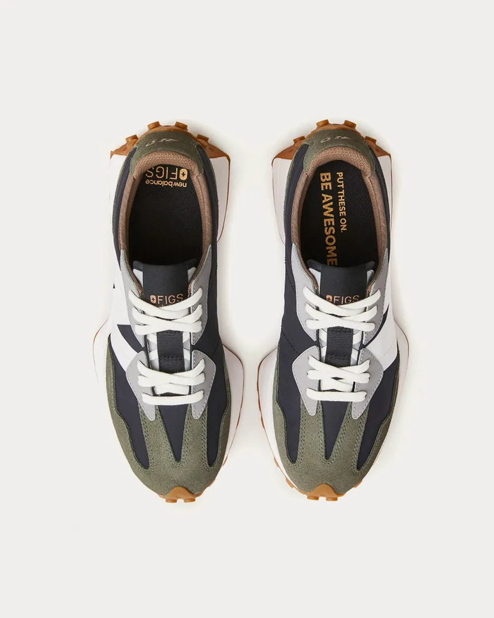 x Figs 327 Milan Grey Low Top Sneakers