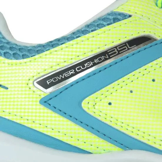 Yonex Power Cushion 35 Womens Badminton Shoes - Yellow / Sax Blue